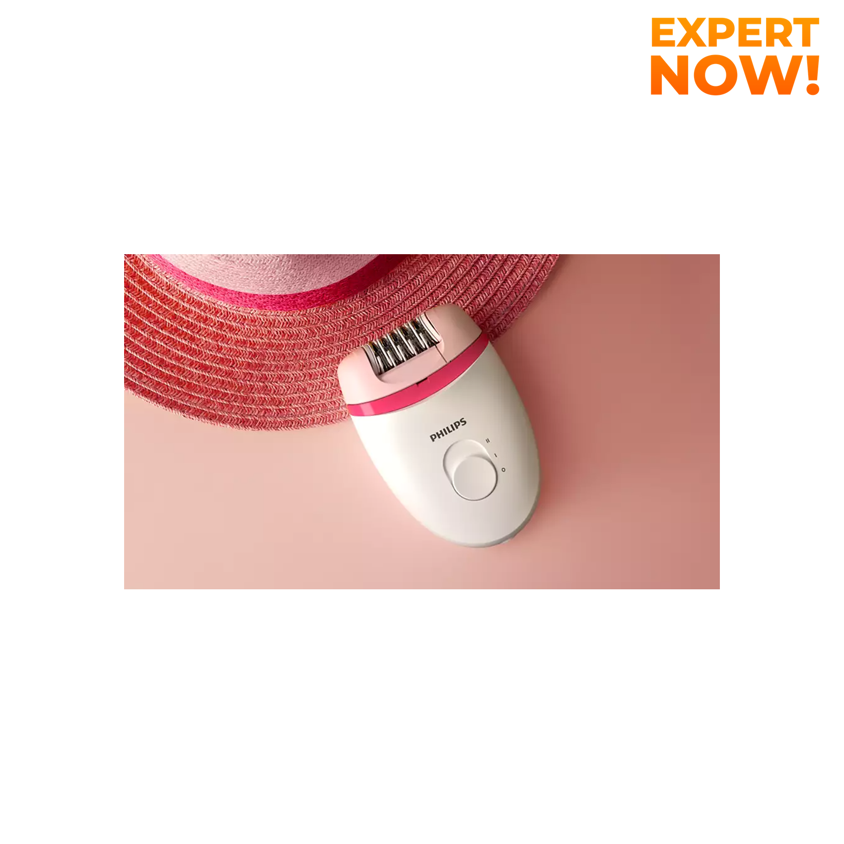 Philips Satinelle Essential Corded Compact Epilator - White/Pink (Photo: 4)